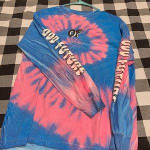 odd future tie dye long sleeve adult medium